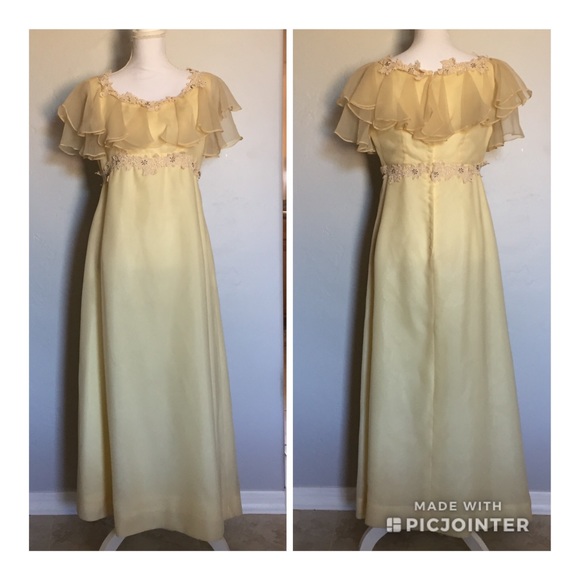 Vintage Dresses & Skirts - Vintage Handmade Empire Waist Dress